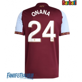 Aston Villa Amadou Onana #24 Tricou Fotbal Replică 2025-26 Barbati Acasa